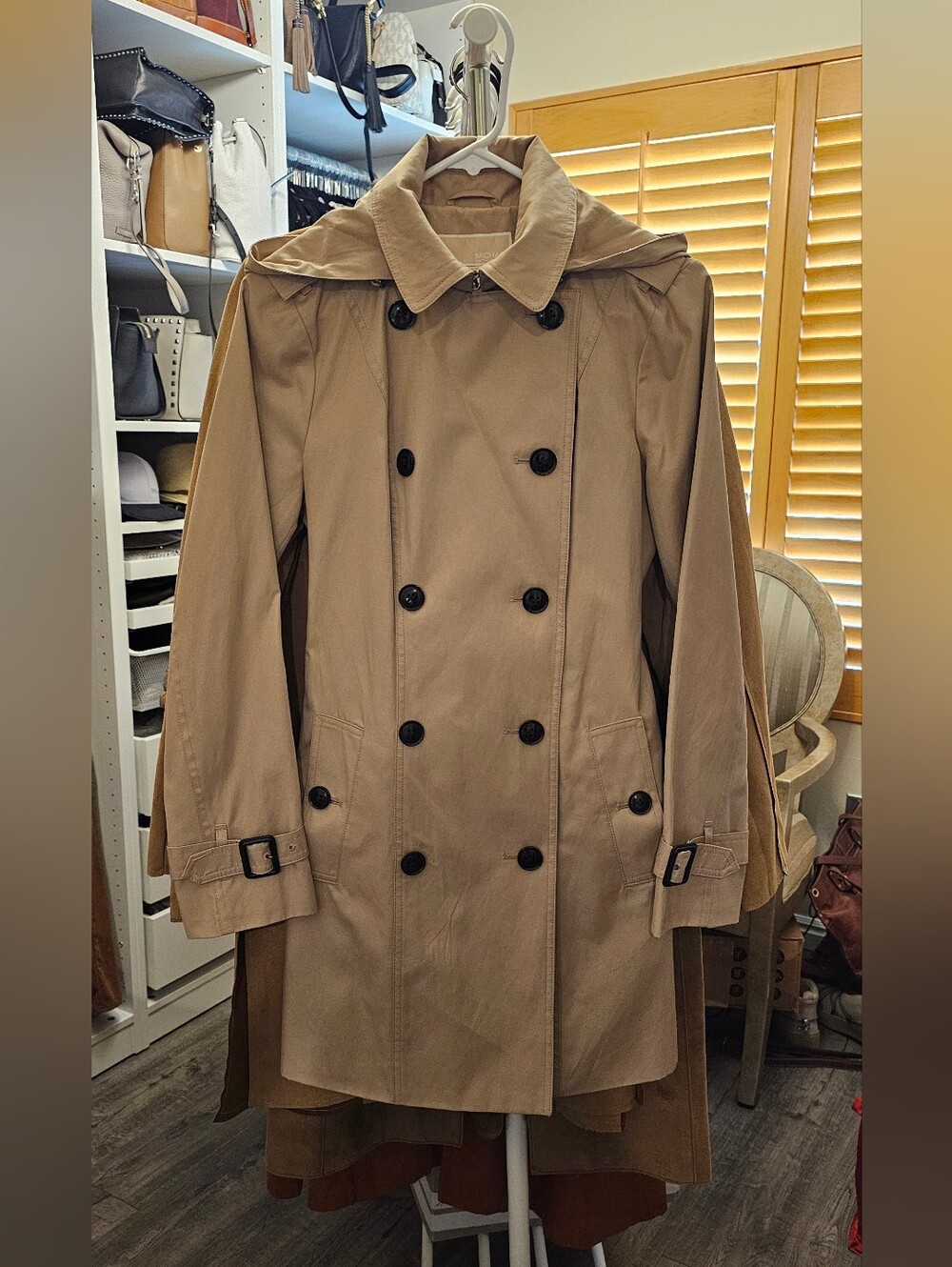 Michael Kors water resistant trench coat. Size XS.